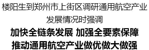 入、政策支持力度推动通用航空产业做优做大做强qy球友会体育河南省委书记楼阳生：加大资金投(图1)